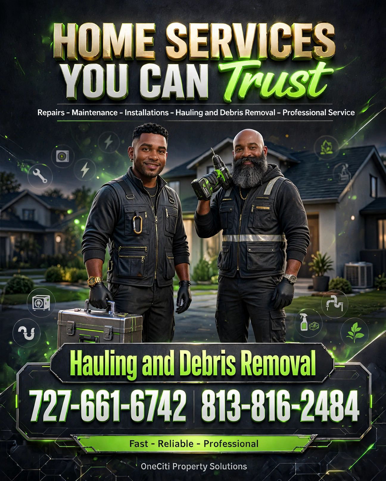 OneCiti-Soutside cleared garage ready for junk removal in Saint Petersburg, FL 33713